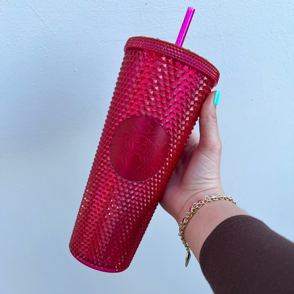 Starbucks Mexico Berry Red Studded Cup